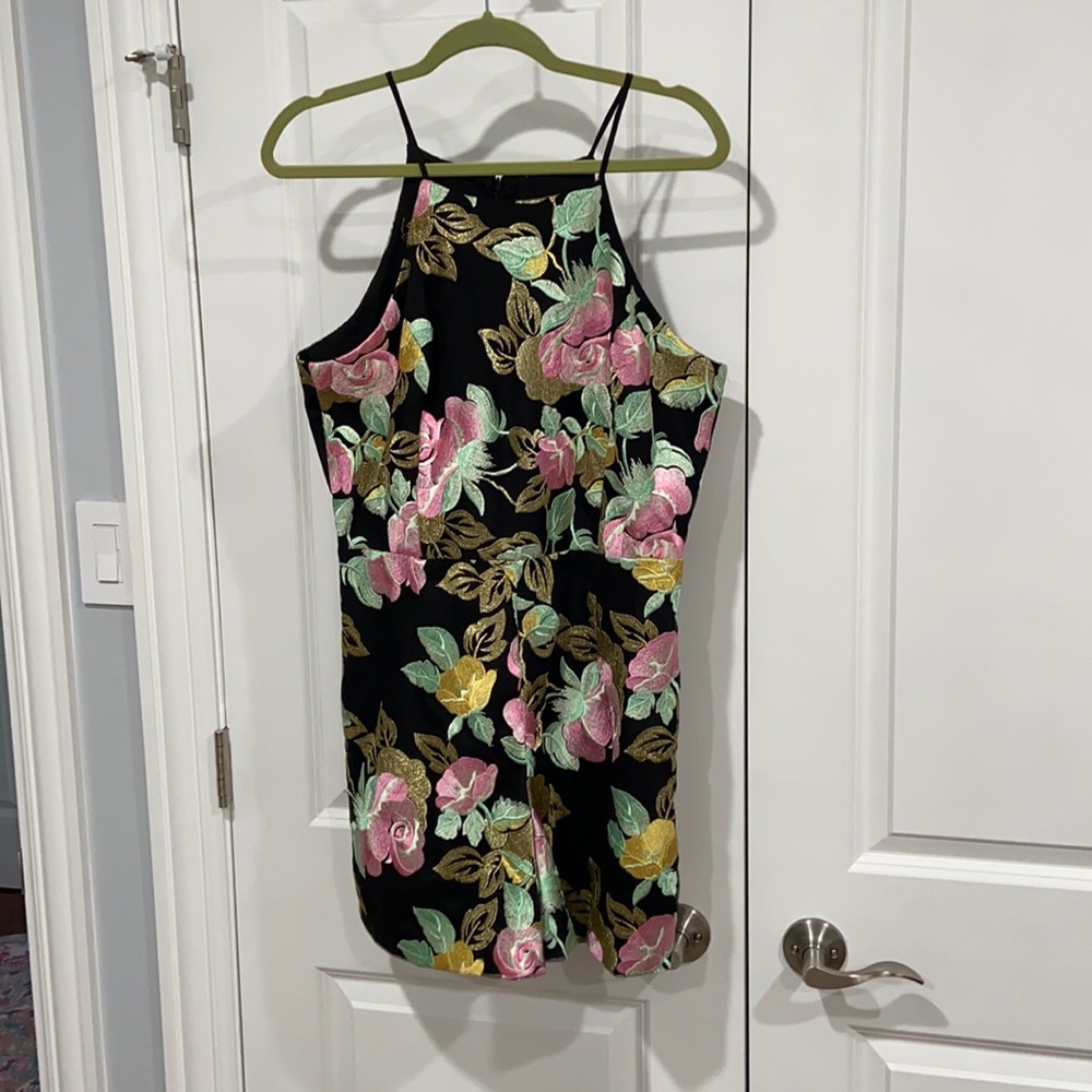 Dress the population embroidered romper